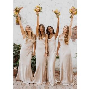 Show Me Your Mumu Tuscany Maxi Dress Champagne S